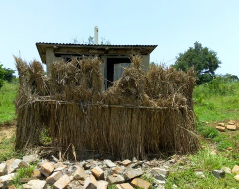 The Current Teachers Latrine in Abata Primary